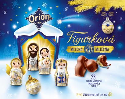 ORION VÁNOČNÍ KOLEKCE MLÉČNÁ FIGURKOVÁ 366 g