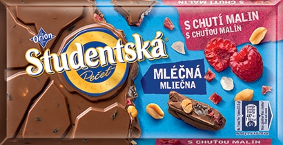 Mléčná s malinami