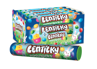 LENTILKY MINI VAJÍČKA V TUBĚ 140 G