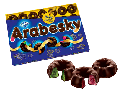 ORION Arabesky želé celomáčené 440 g