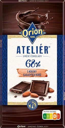 Orion Ateliér 68% s karamelizovanými kakaovými boby