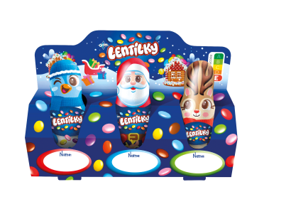 ORION LENTILKY Mikuláš, sob, tučňák multipack (3x18.7g)