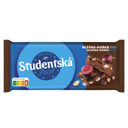 Studentská pečeť mléčno-hořká 170g