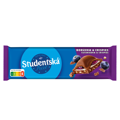 Studentská pečeť borůvka & crispies 235g